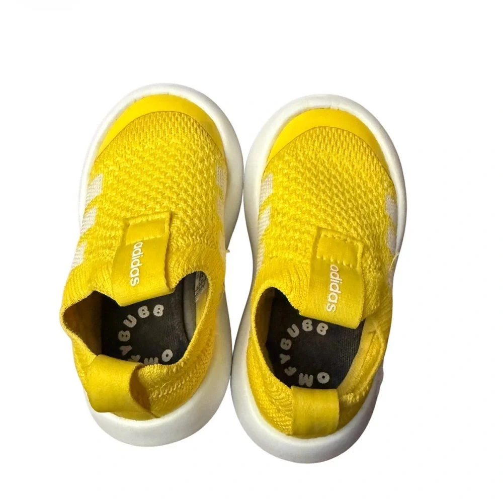 Adidas Bubblecomfy Kids Bright Yellow SneakersSize 8